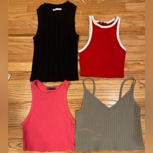ZARA - Set of Four Cropped Tank